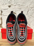 Nike Air Max 97 Wolf Grey Radiant Red Sz 9