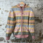 Supreme TNF Multicolor Knit Zip Up Hoodie Sz M