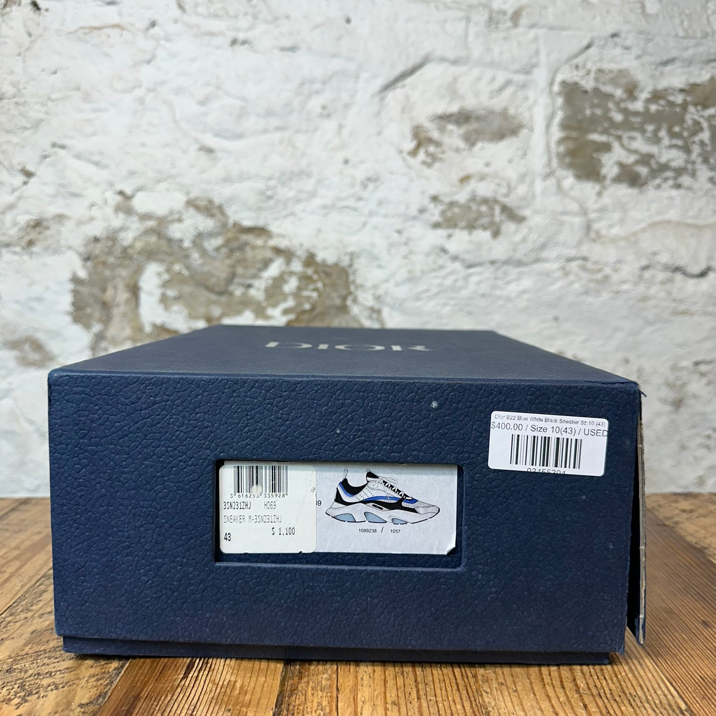 Dior B22 Blue White Black Sneaker Sz 10 (43)