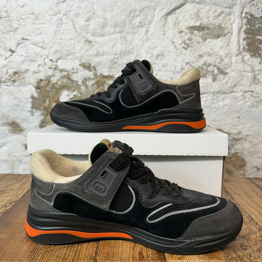 Gucci Ultrapace Black Gray Sneaker Sz 9 No Box
