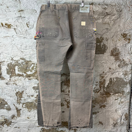 Gallery Department Grey Carpenter Flare Splatter Pants Sz 32