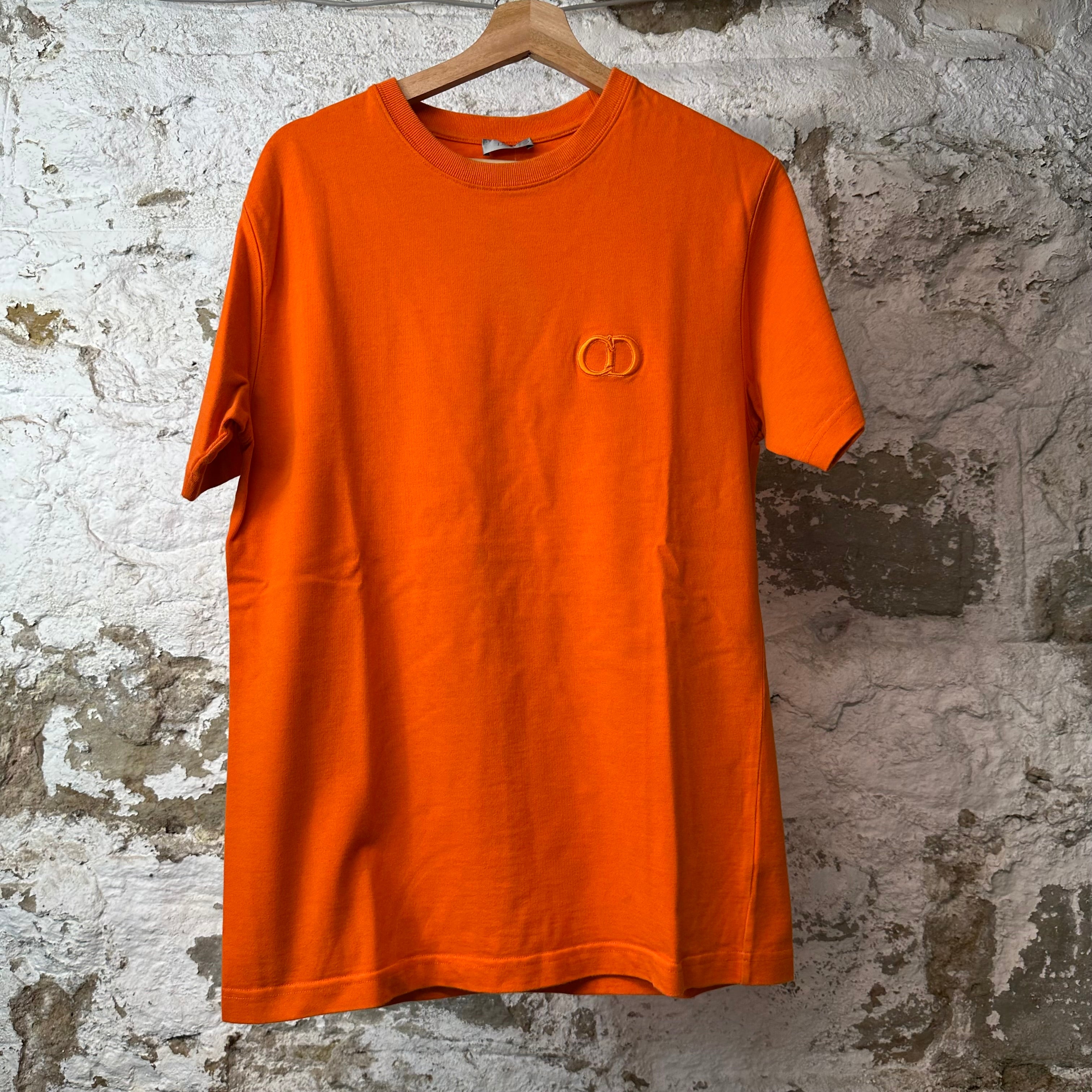 Dior CD Icon Orange T-Shirt Sz M