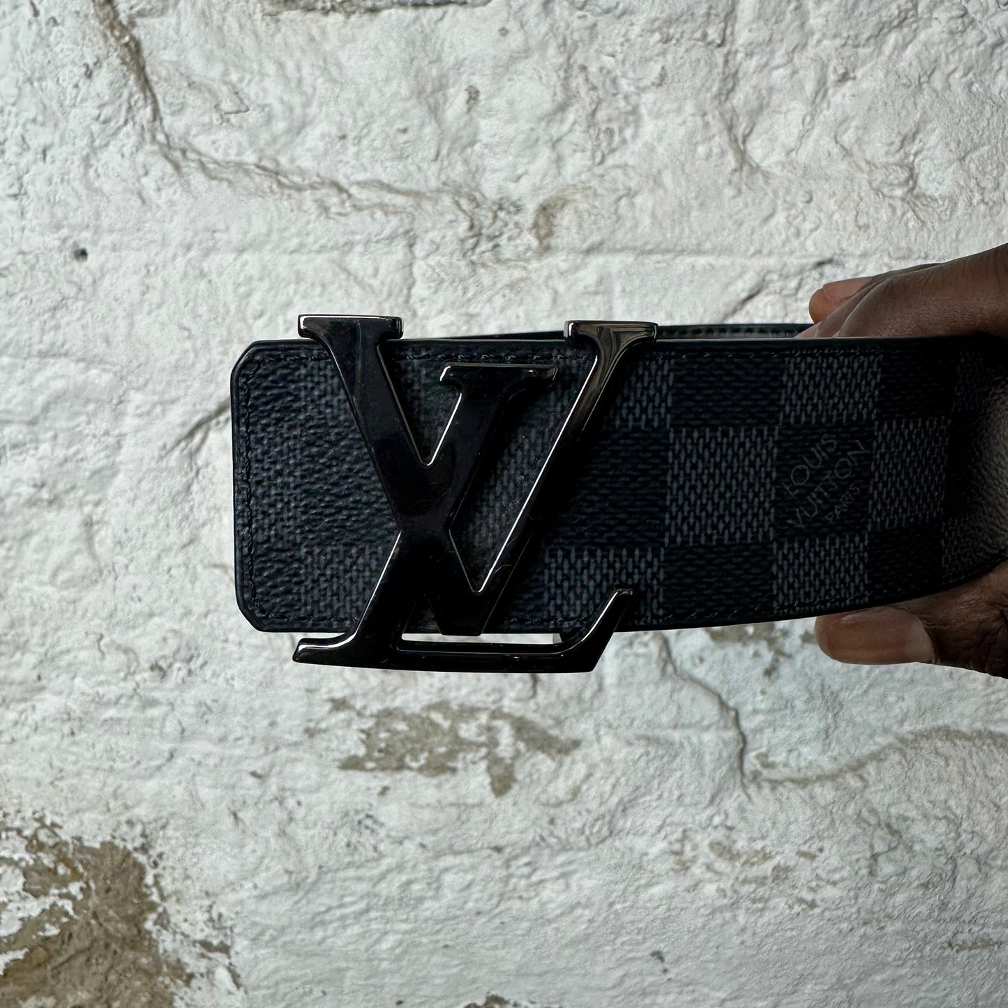 Louis Vuitton Damier Graphite Belt Sz (95/38) W/ Box