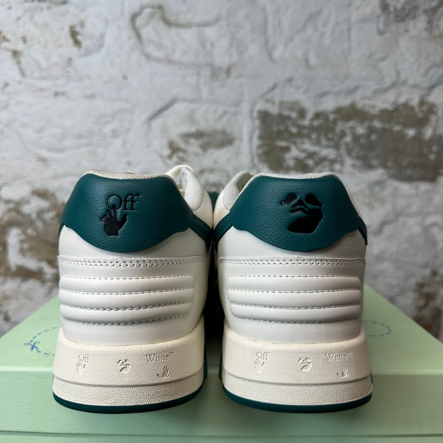 Off-White Out Of Office Forest Green White Sneaker Sz 12 (45)