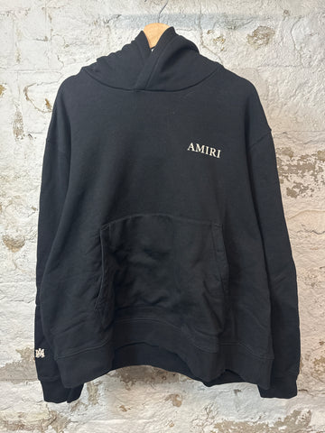 Amiri White Spell Black Hoodie Sz XXXL