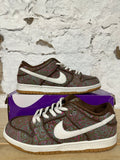 Nike SB Dunk Low Paisley Brown Sz 10.5