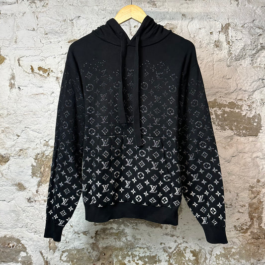 Louis Vuitton Gradient Monogram Hoodie Black Sz S