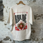 Rhude Red Crest T-shirt White Sz S