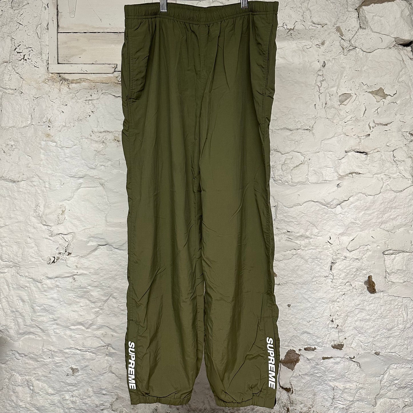 Supreme Green Track Pants Sz L