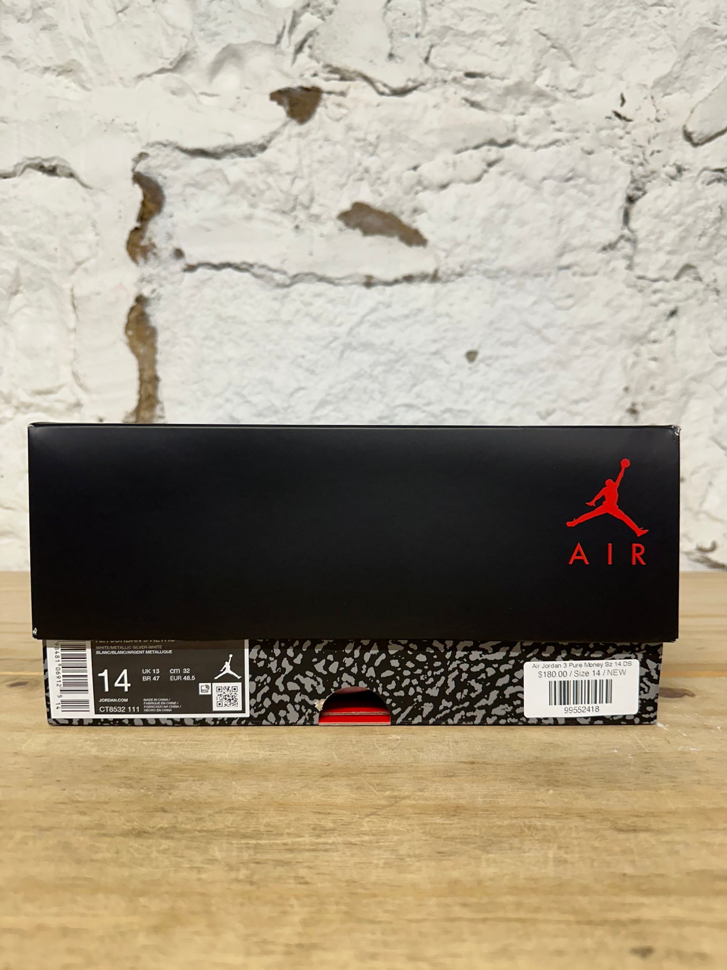 Air Jordan 3 Pure Money Sz 14 DS