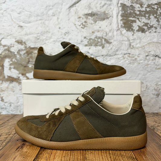 Maison Margiela Replica Green Canvas Sneaker Sz 8 (41)