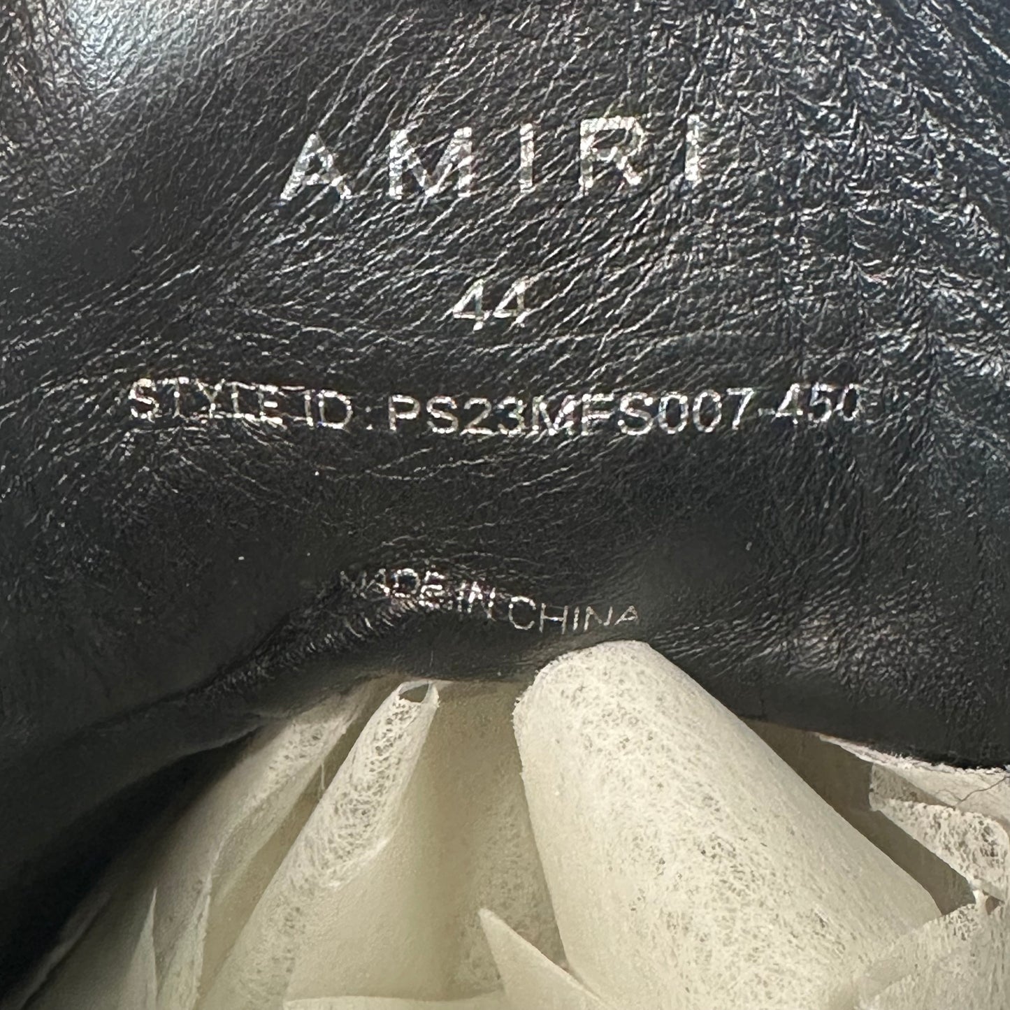 Amiri High Blue Paisley Black White Sneaker Sz 11 (44)