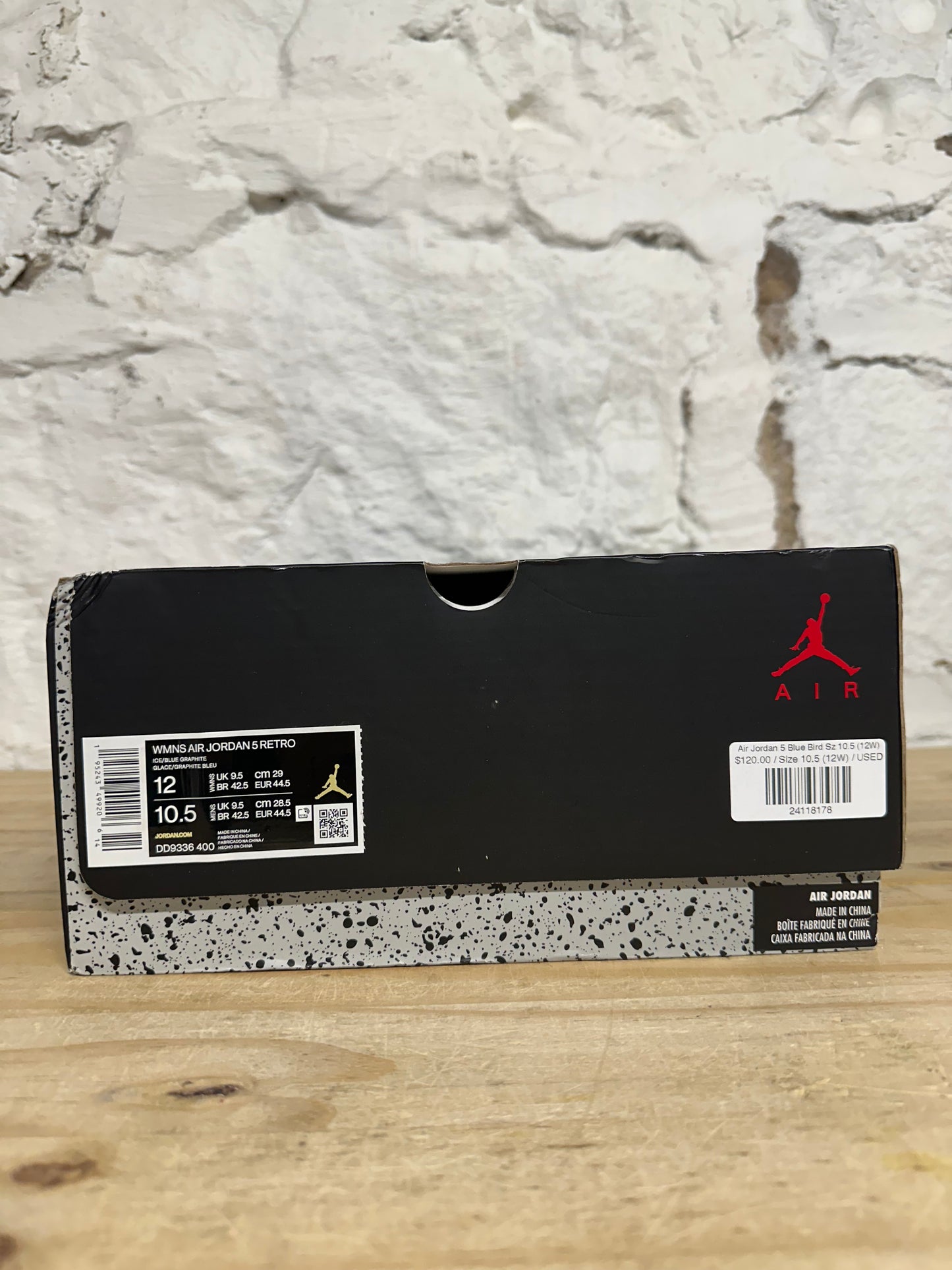 Air Jordan 5 Blue Bird Sz 10.5 (12W)