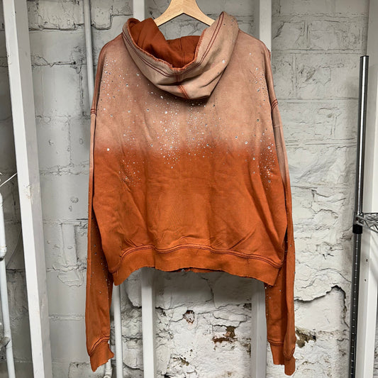 Vale Forever Classico Orange Zip-Up Hoodie Sz XL DS