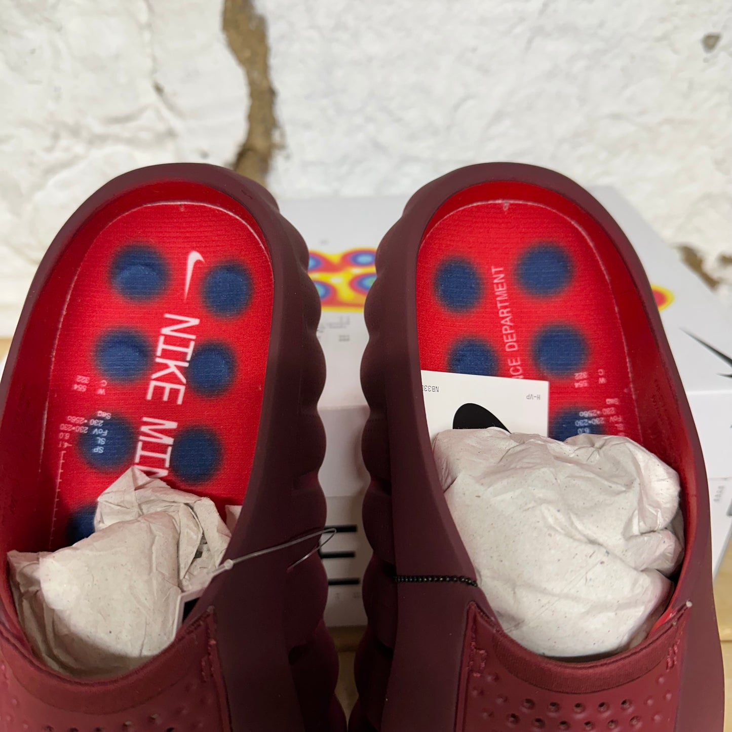 Nike Mind Slide 001 Team Red University Blue Sz 9 DS