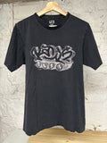 Kaws Spellout Black T-Shirt Sz M