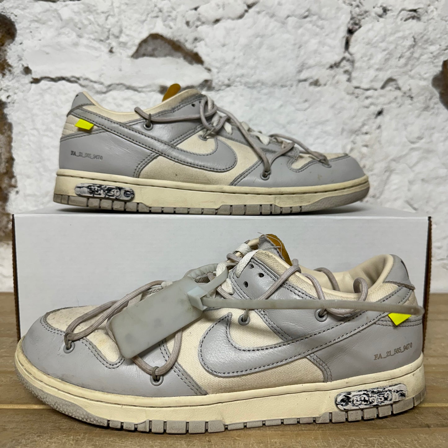Nike Off White Lot Dunk 49 Sz 10