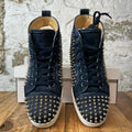 Christian Louboutin High Navy Suede Spike Sneaker Sz 8.5 (41.5)