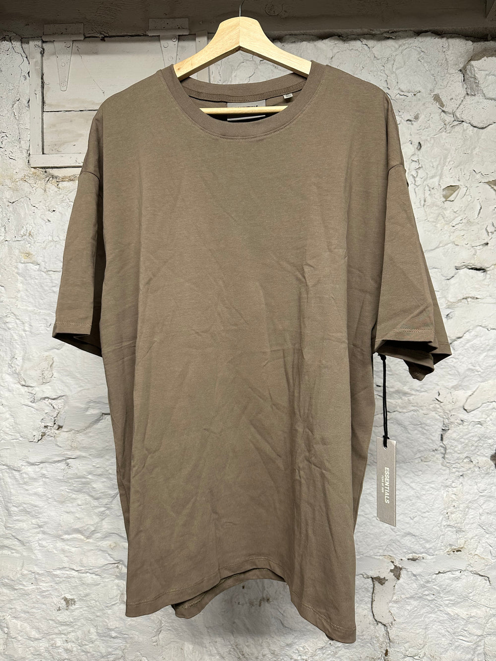 Fear of God Essentials Brown Back Spellout T-shirt Sz XL