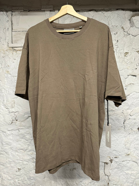 Fear of God Essentials Brown Back Spellout T-shirt Sz XL