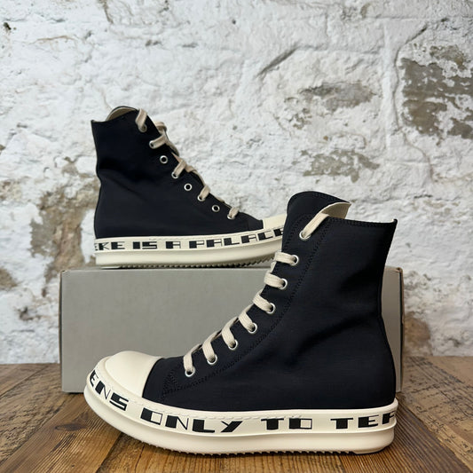 Rick Owens High Quote Black Milk Sneaker Sz 5 (37) DS