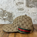 Gucci Beige GG Monogram Hat Sz S