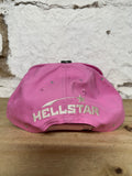 Hellstar Pink Rhinestone Snapback Hat DS