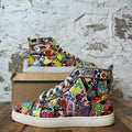 Christian Louboutin High Multicolor Pattern Sneaker Sz 9 (42)