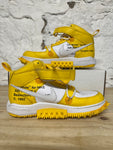 Nike Air Force 1 Mid Off White Varsity Maize Sz 9.5