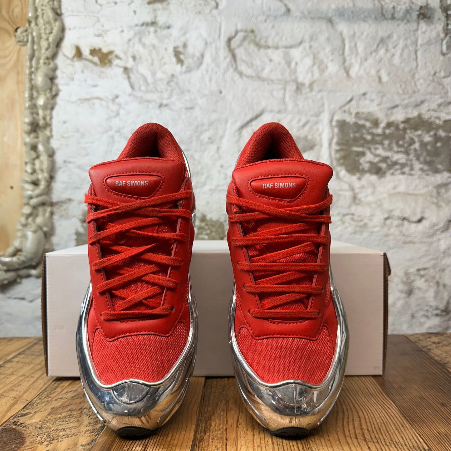 Raf Simons Ozwego Mirrored Red Sneaker Sz 7