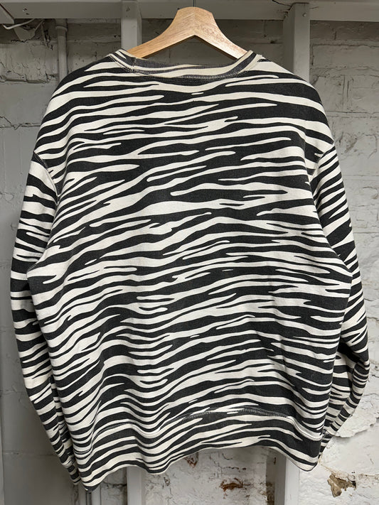 Supreme Zebra Box Logo Crewneck Sz M