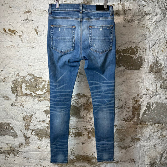 Amiri Plain Blue Denim Jeans Sz 30