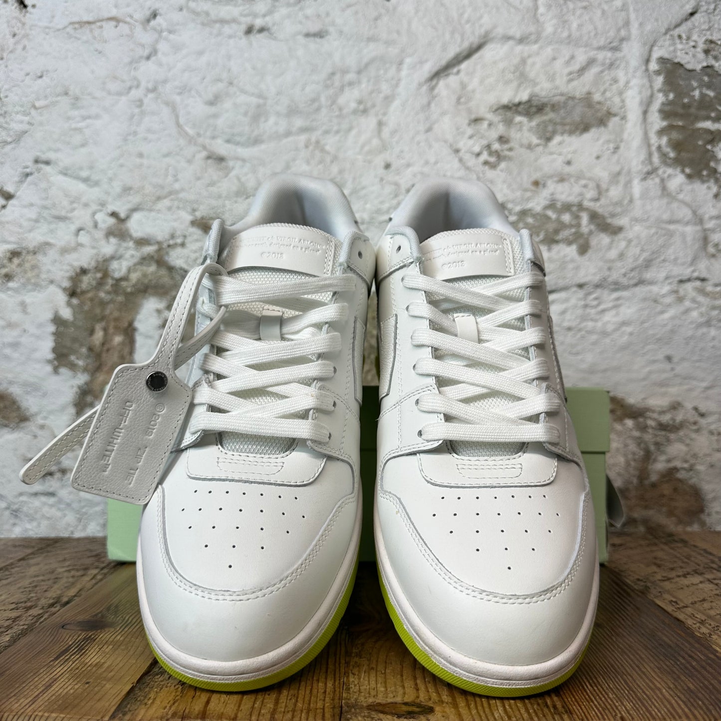 Off White Out Of Office Walking Neon White Sneaker Sz 12 (45)