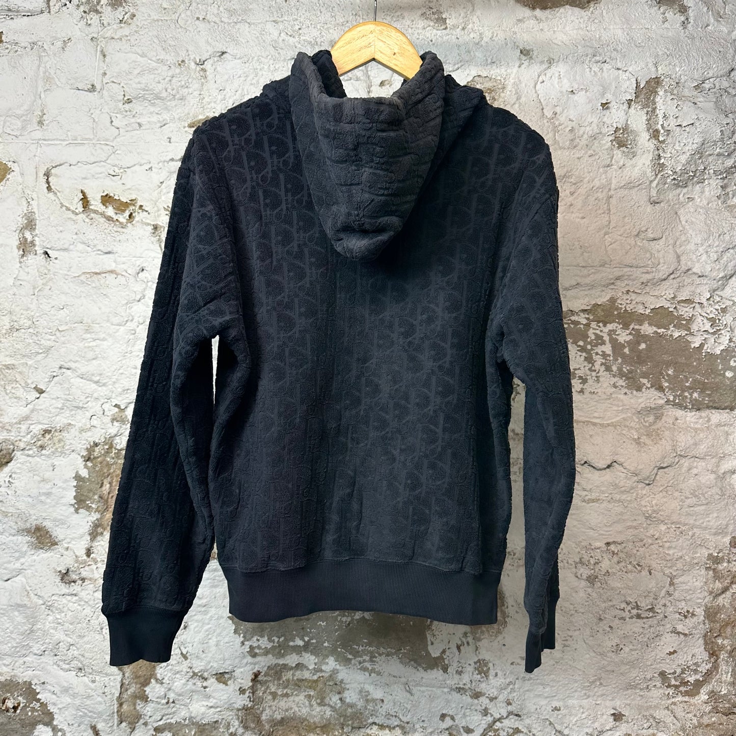 Dior Towel Monogram Hoodie Navy Sz XS
