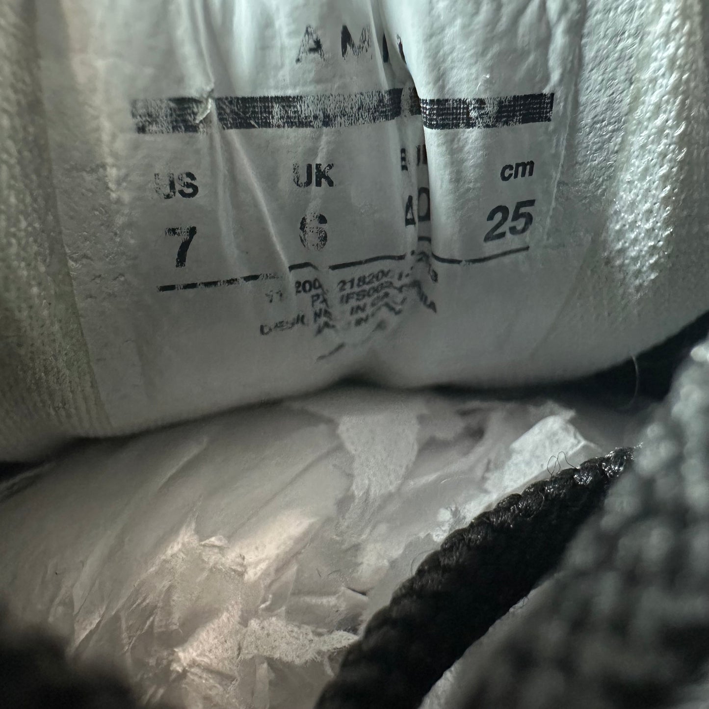 Amiri White Skeleton Black White Sneaker Sz 7 (40)