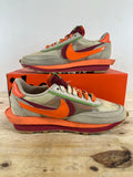 Nike LD Waffle Sacai CLOT Kiss of Death Net Orange Blaze Sz 9