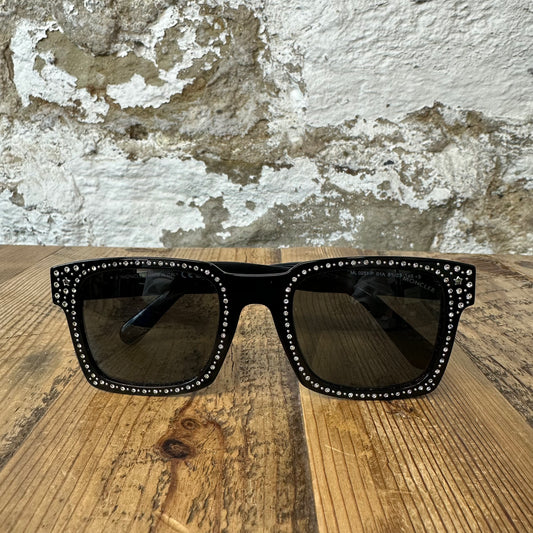 Moncler Palm Angels Studded Black Sunglasses W/ Bag