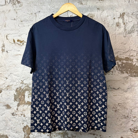 Louis Vuitton Gradient Monogram T-shirt Navy Sz L