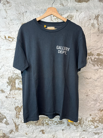 Gallery Dept Gray Logo T-shirt Black Sz M