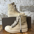 Rick Owens High Jumbo Lace Parchment Milk Sneaker Sz 6 (38)