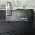 Amiri MX1 Green Paisley Black Denim Jeans Sz 38