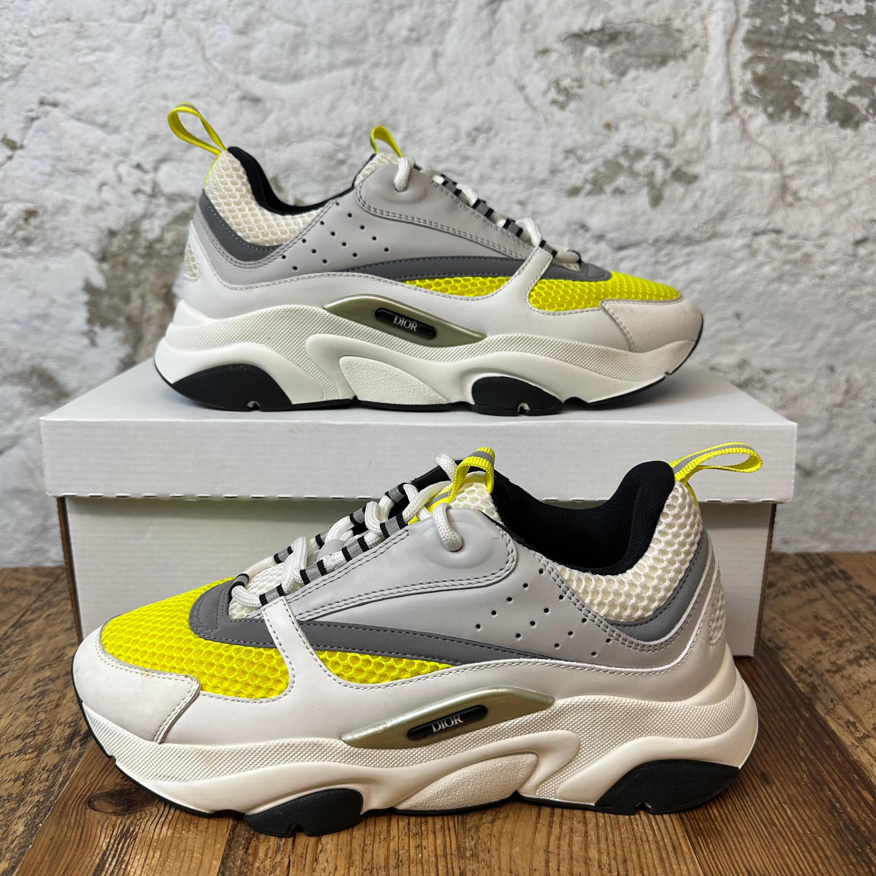 Dior B22 Yellow Gray White Sneaker Sz 7 (40) No Box
