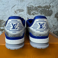 Louis Vuitton Blue White Rhinestone Trainer Sneaker Sz 10.5 (9LV)