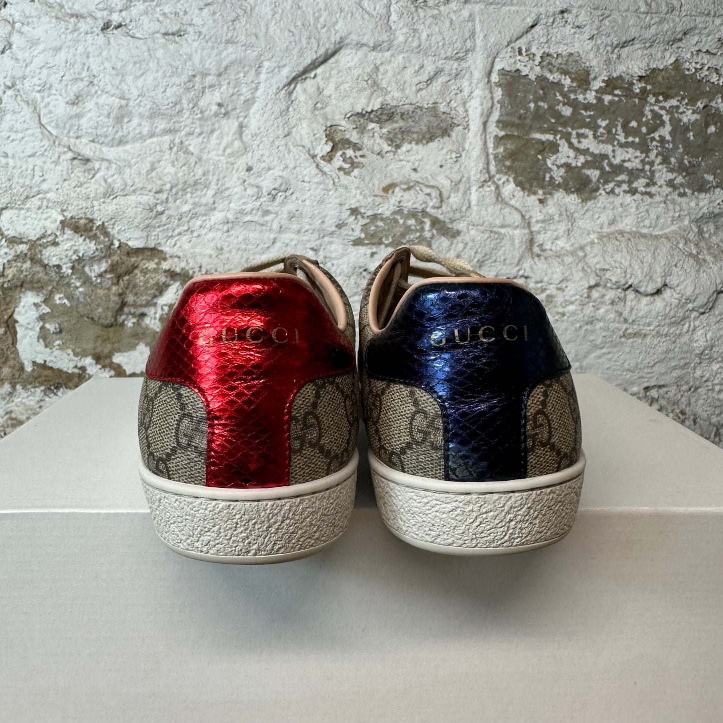 Gucci Beige GG Monogram Ace Sneaker Sz 6.5 (39.5)