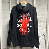 ASSC Black Blood Splatter Hoodie Sz XL