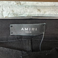 Amiri Silver Bones Black Denim Jeans Sz 30