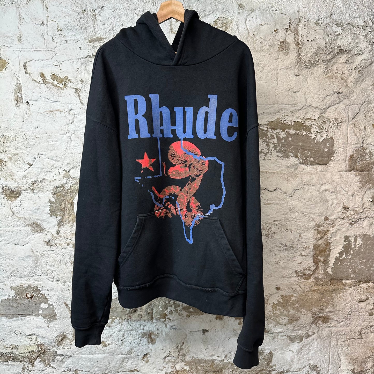 Rhude Texas Hoodie Black Sz XXL