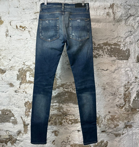 Amiri Plain Dark Blue Denim Jeans Sz 29