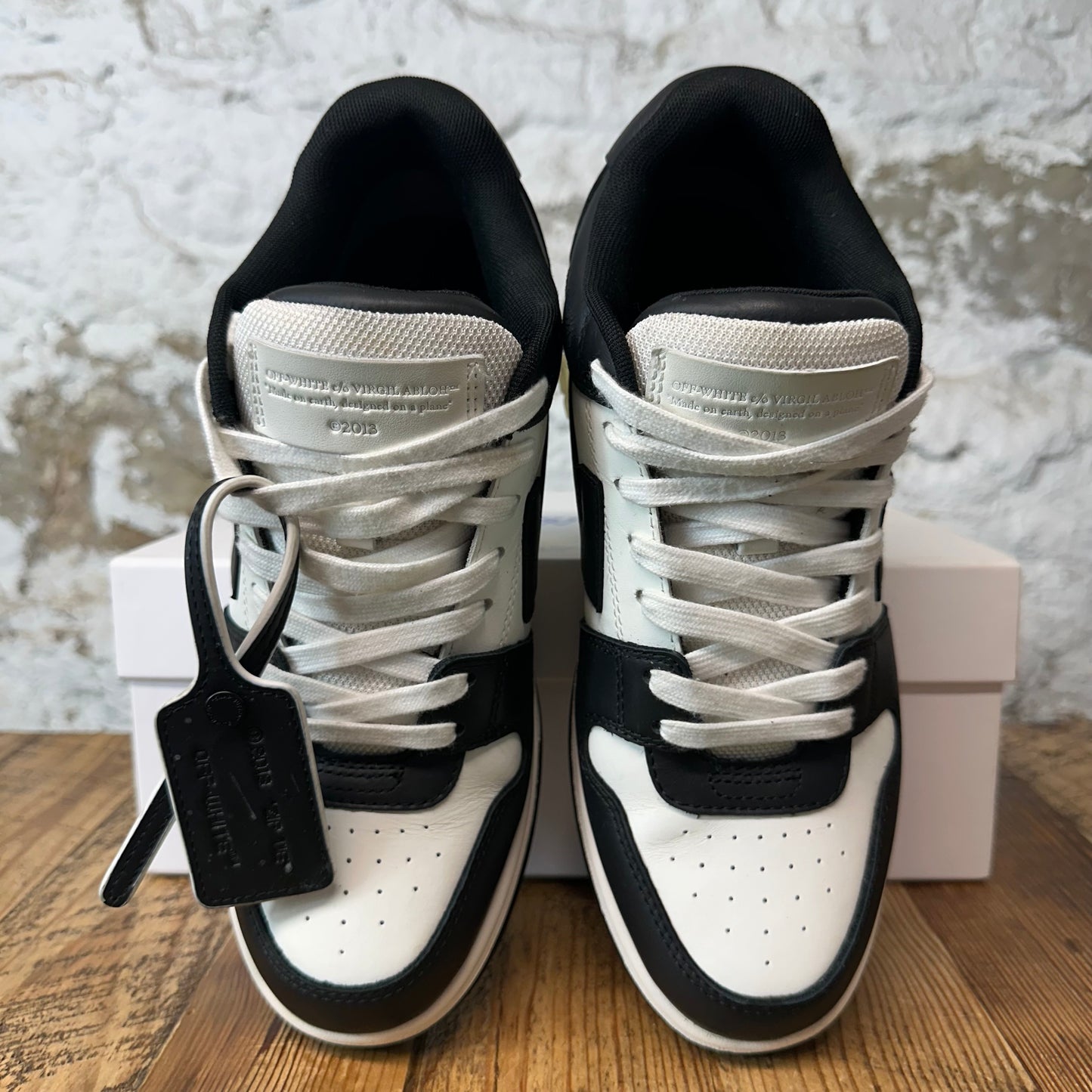 Off-White Out Of Office Black White Sneaker Sz 7 (40)