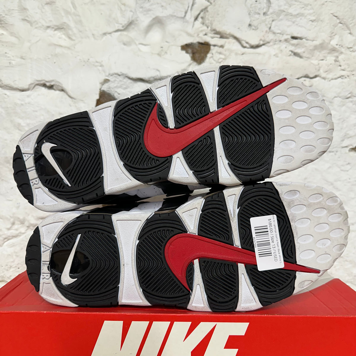 Nike Air Uptempo Scottie Pipen Black White Sz 13